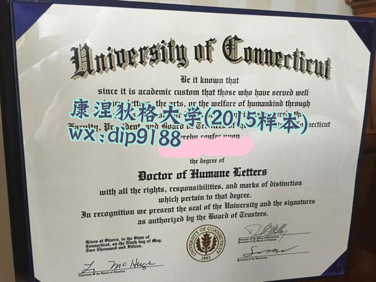 康涅狄格大学学历2015毕业证样本图