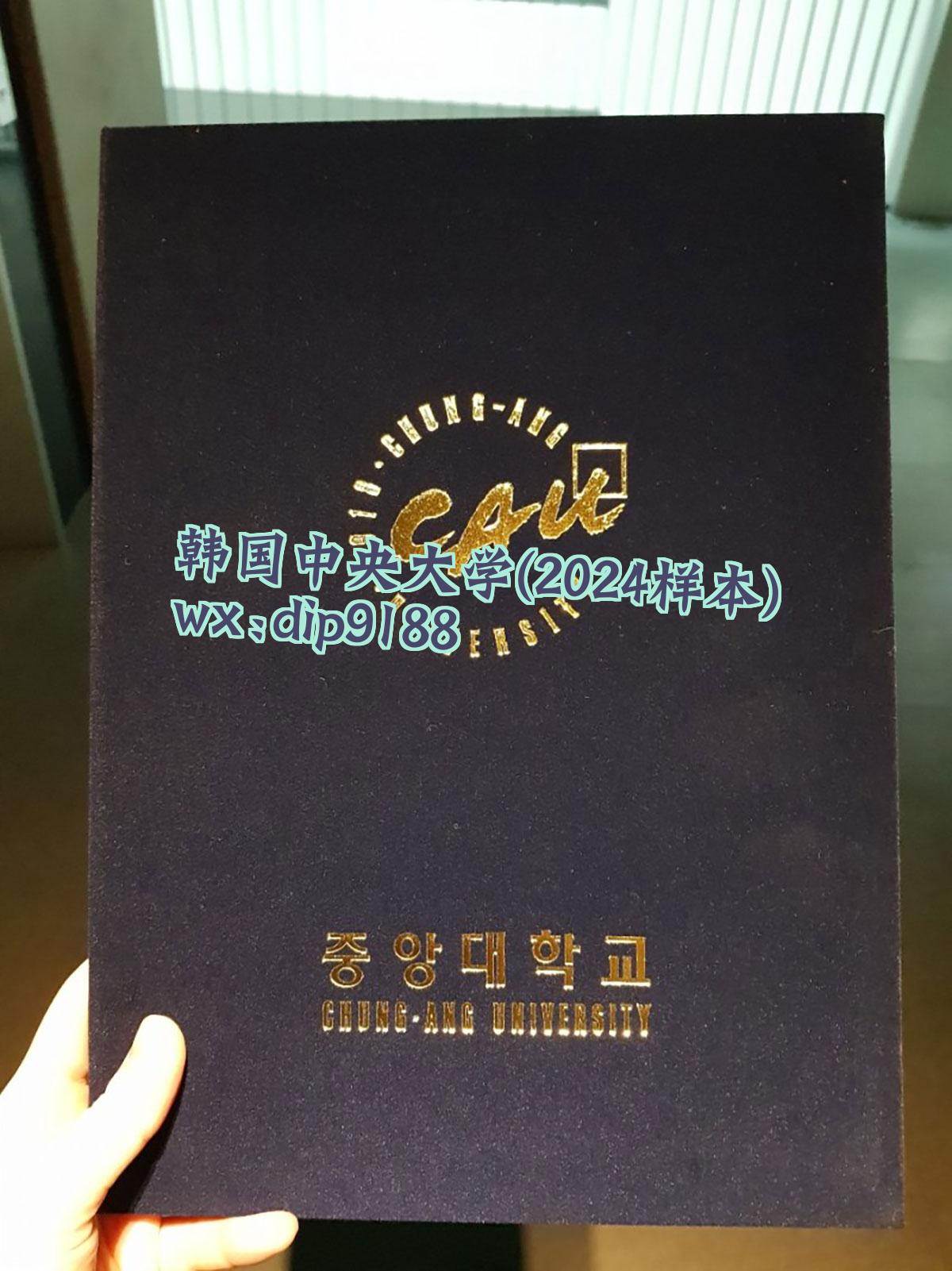 韩国中央大学学历2024毕业证样本图