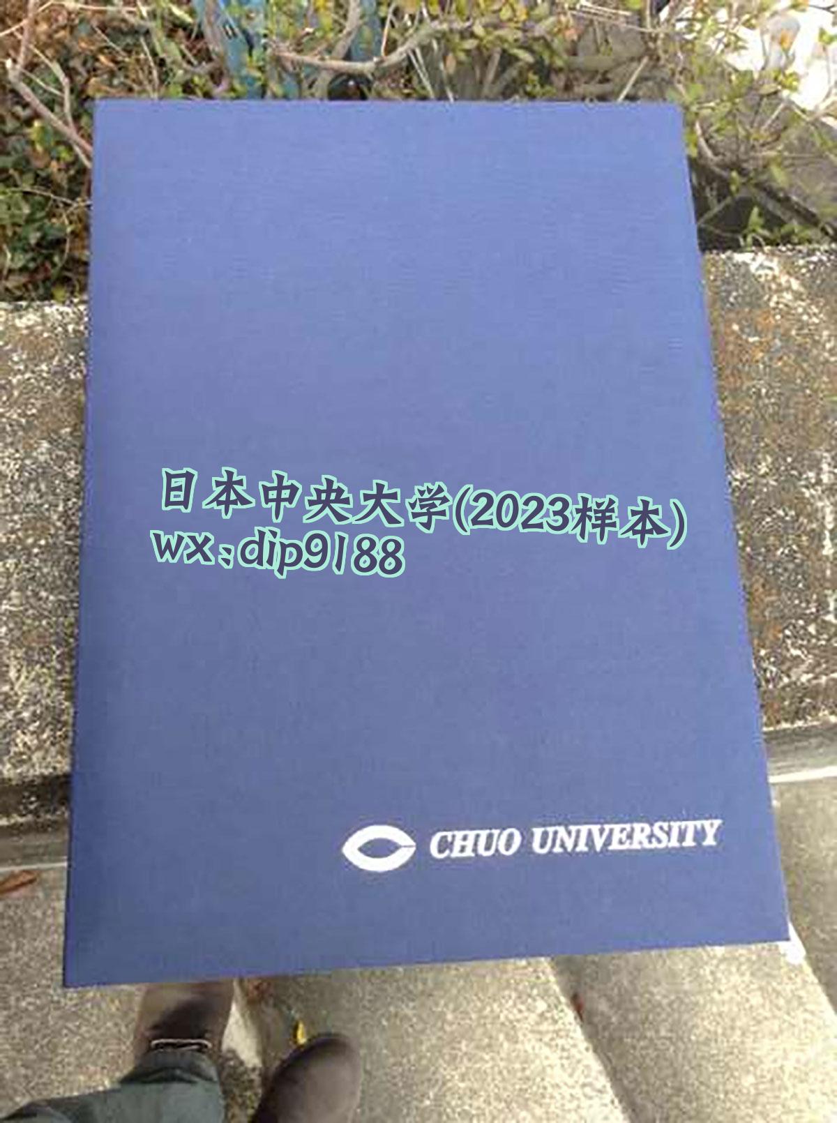 日本中央大学学历2023毕业证样本图
