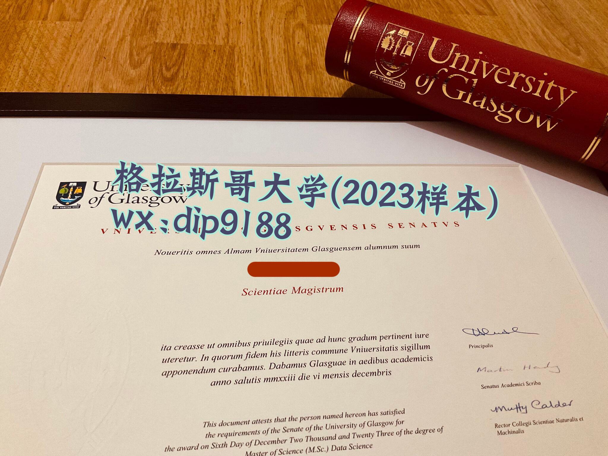 格拉斯哥大学学历2023毕业证样本图