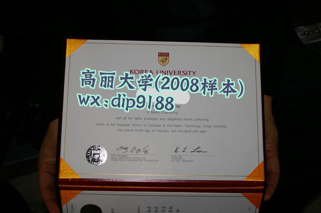 高丽大学学历2008毕业证样本图