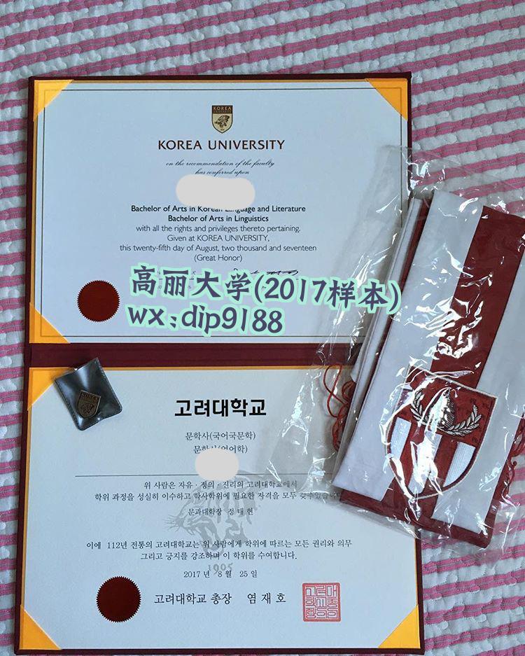 高丽大学学历2017毕业证样本图
