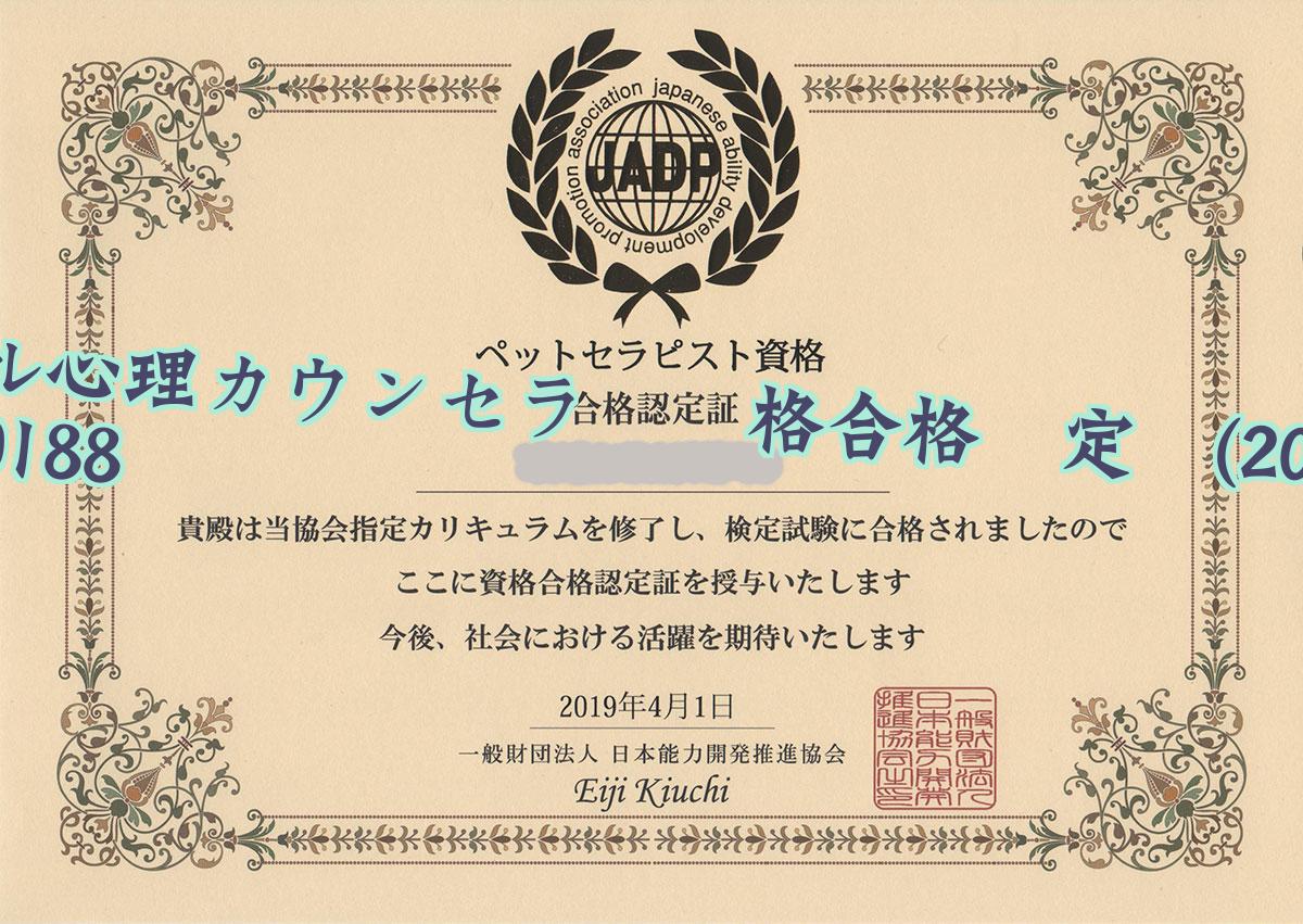 メンタル心理カウンセラー資格合格認定証学历2019毕业证样本图 メンタル心理カウンセラー資格合格認定証学历2019毕业证样本图