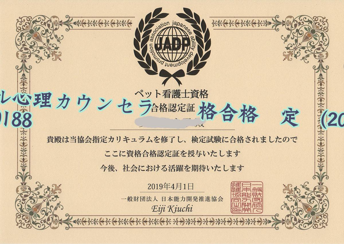 メンタル心理カウンセラー資格合格認定証学历2019毕业证样本图 メンタル心理カウンセラー資格合格認定証学历2019毕业证样本图