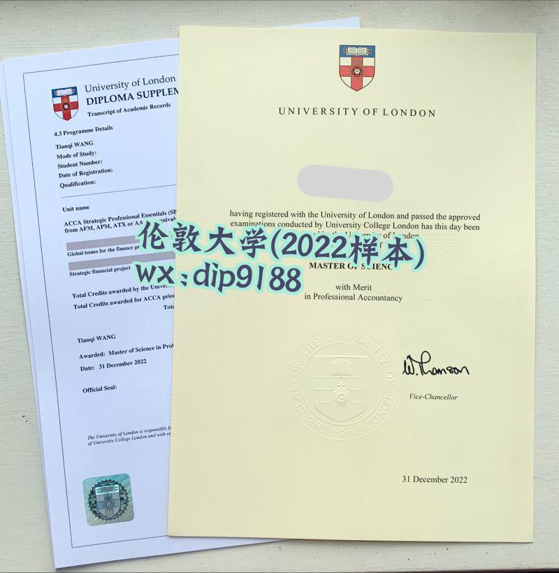伦敦大学学历2022毕业证样本图