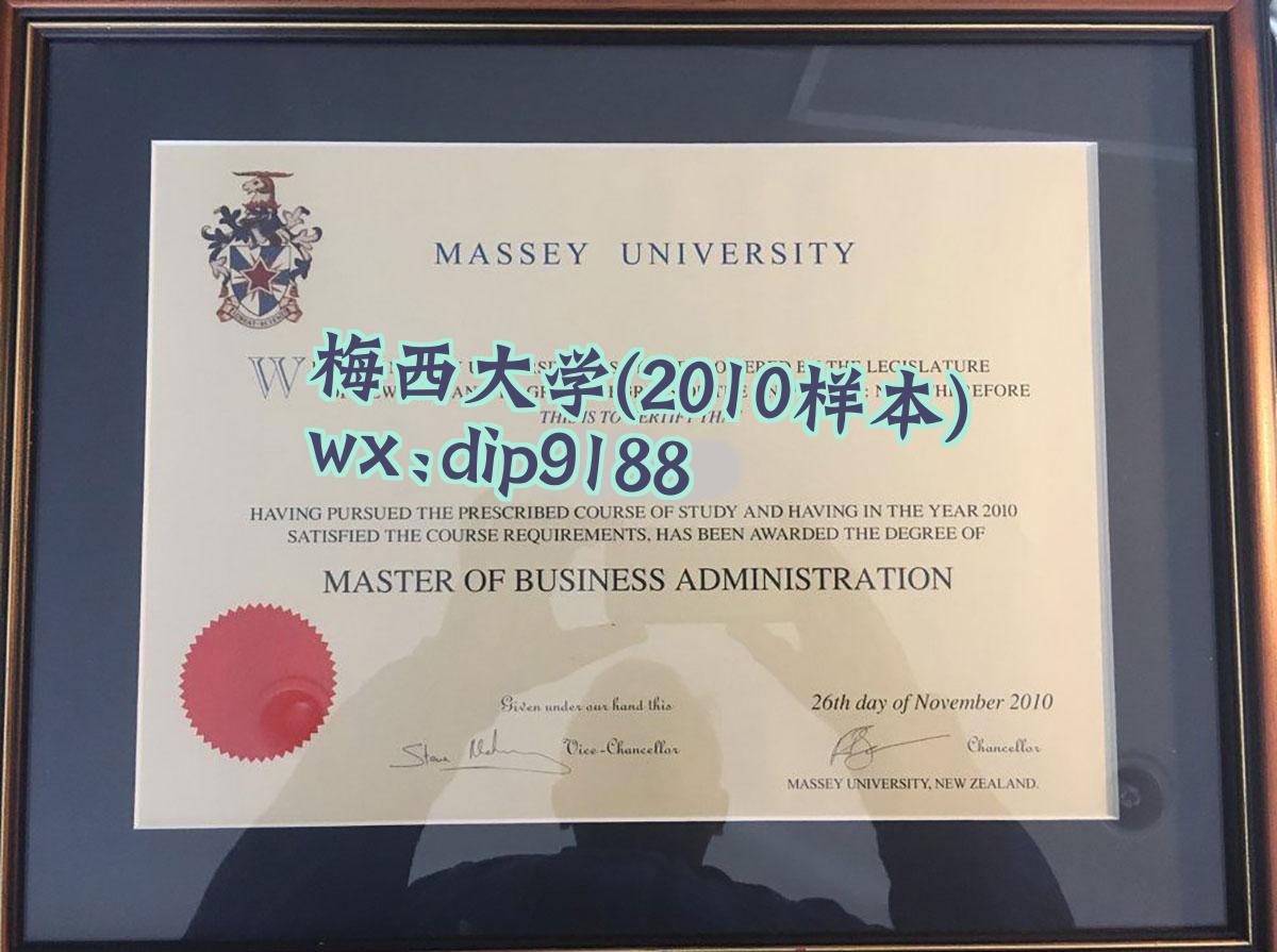 梅西大学学历2010毕业证样本图