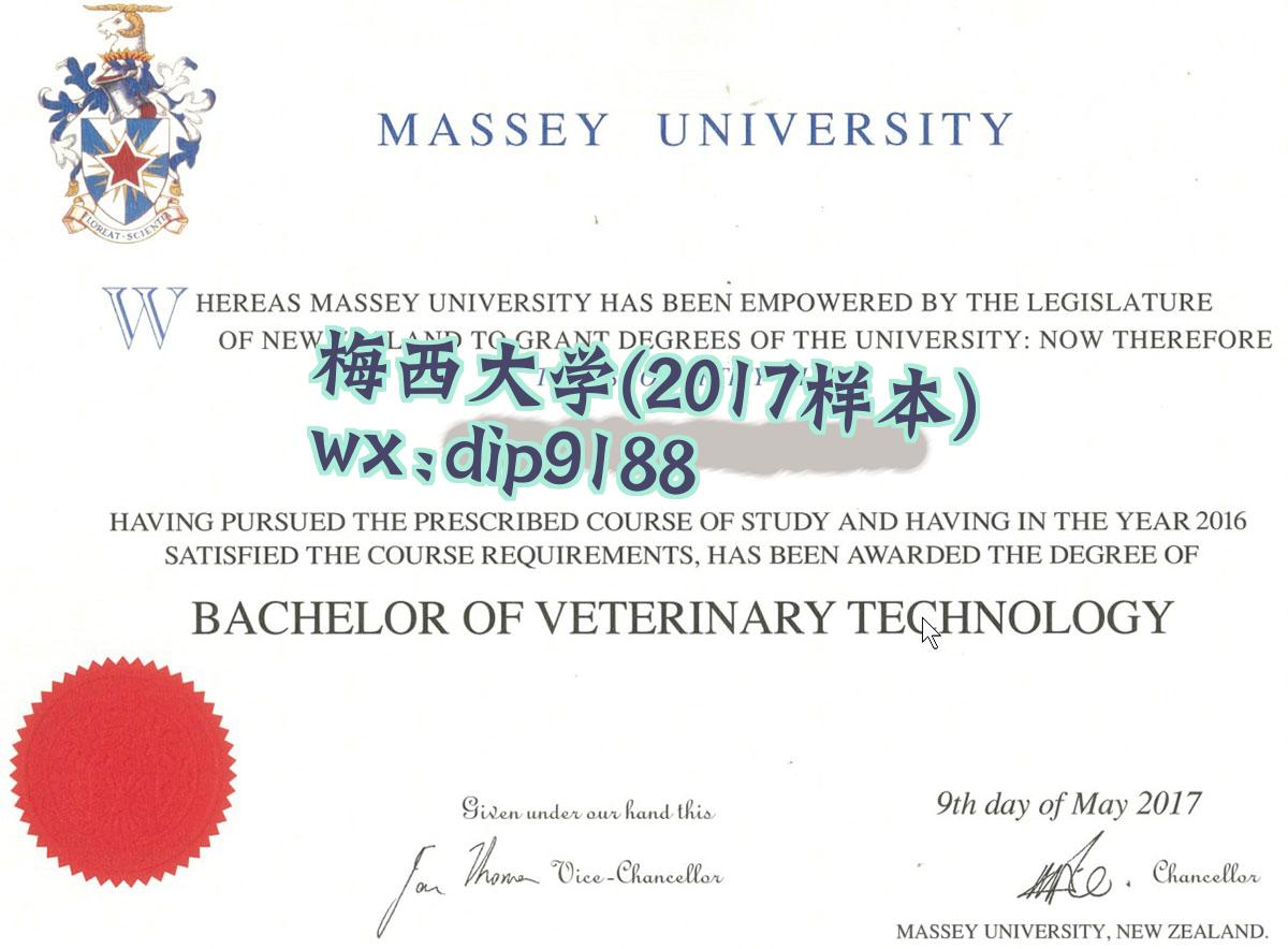 梅西大学学历2017毕业证样本图