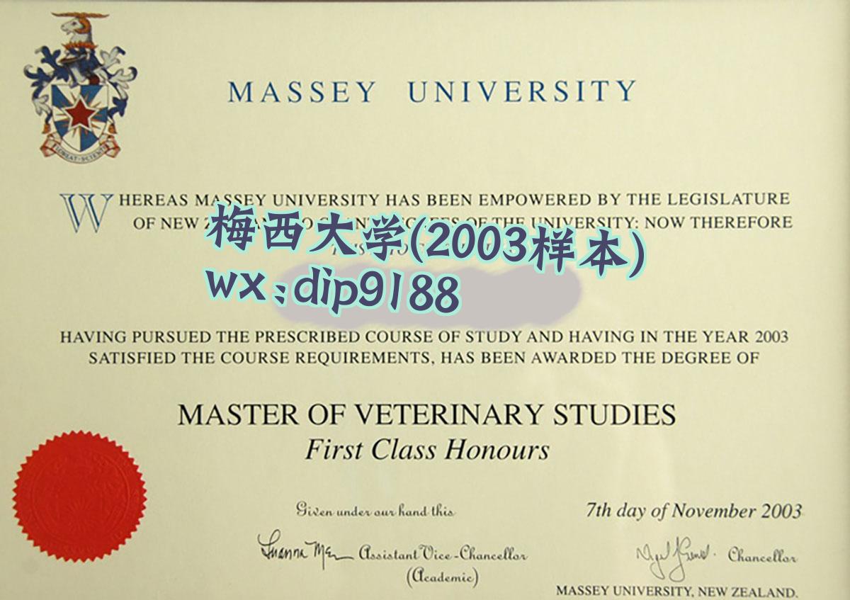 梅西大学学历2003毕业证样本图
