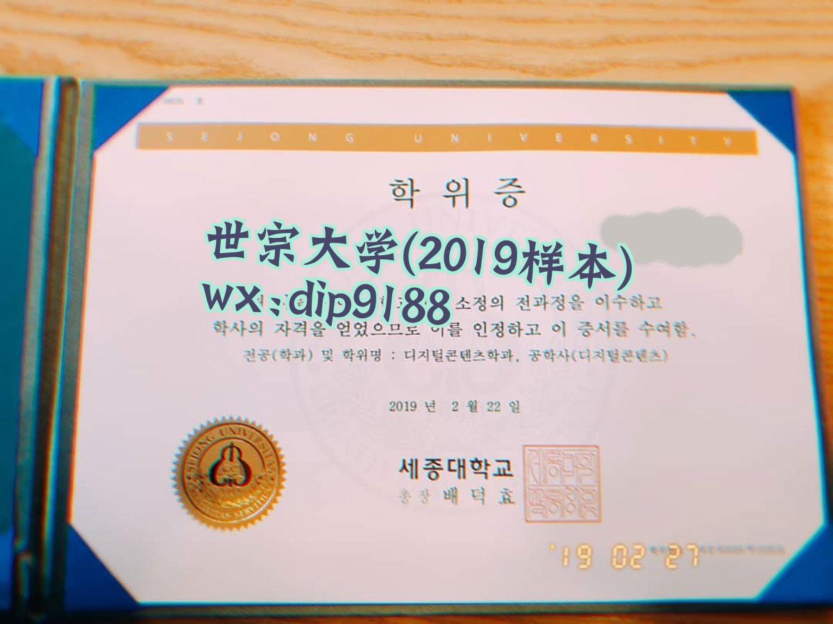 世宗大学学历2019毕业证样本图