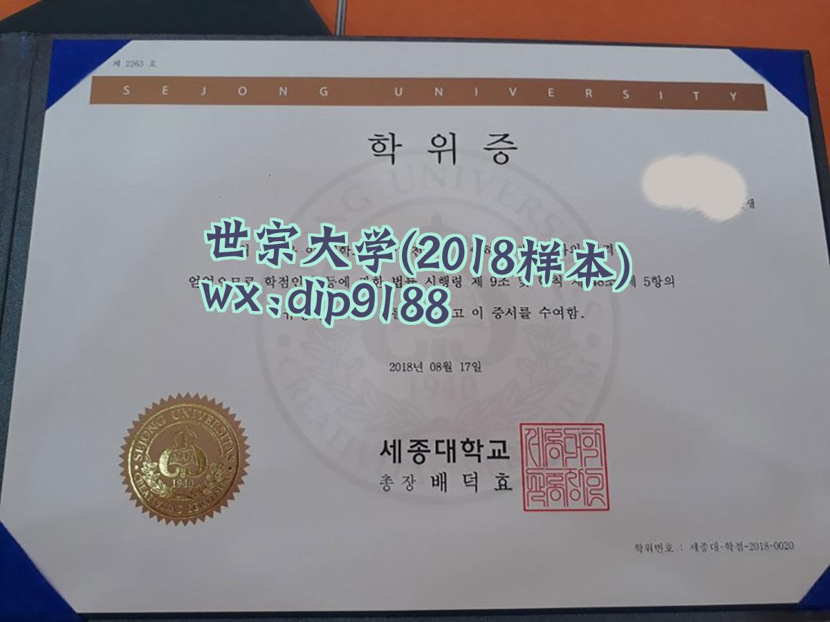 世宗大学学历2018毕业证样本图