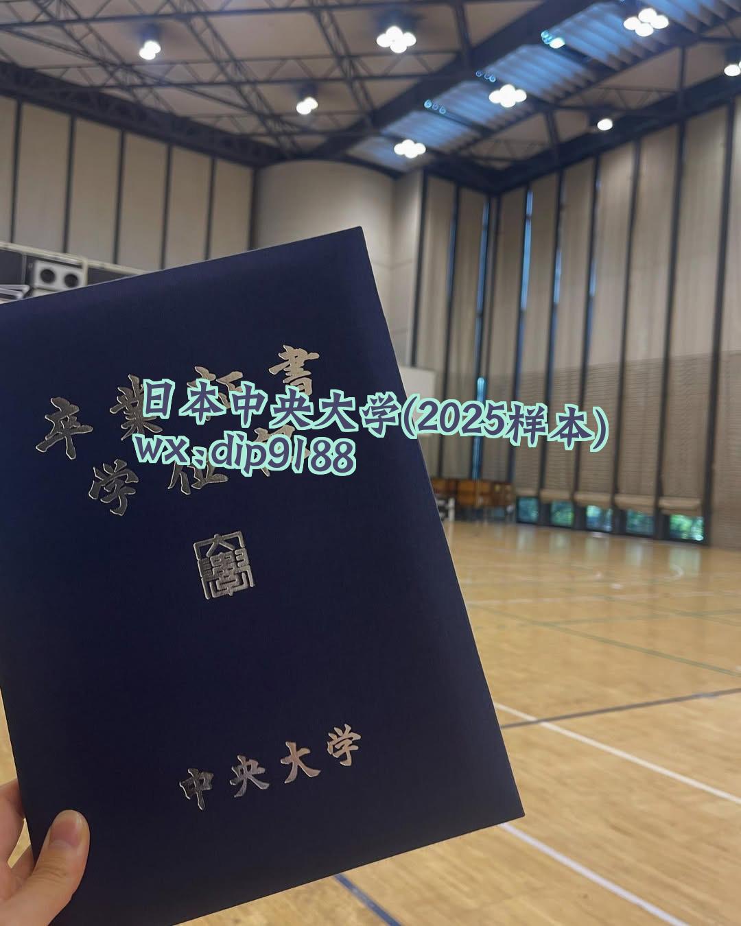 日本中央大学学历2025毕业证样本图