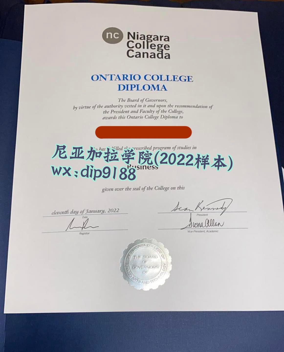 尼亚加拉学院学历2022毕业证样本图
