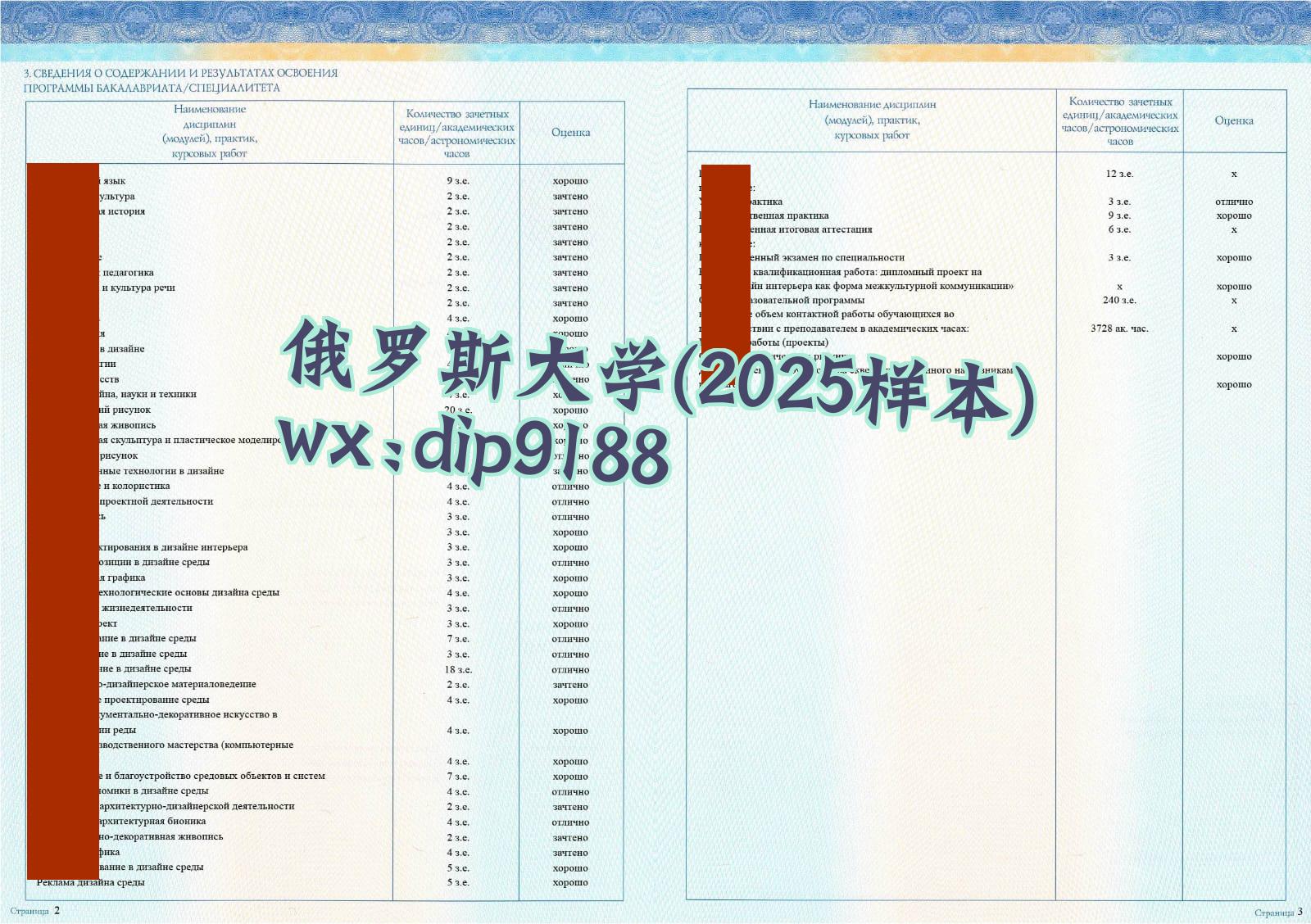 俄罗斯大学学历2025毕业证样本图