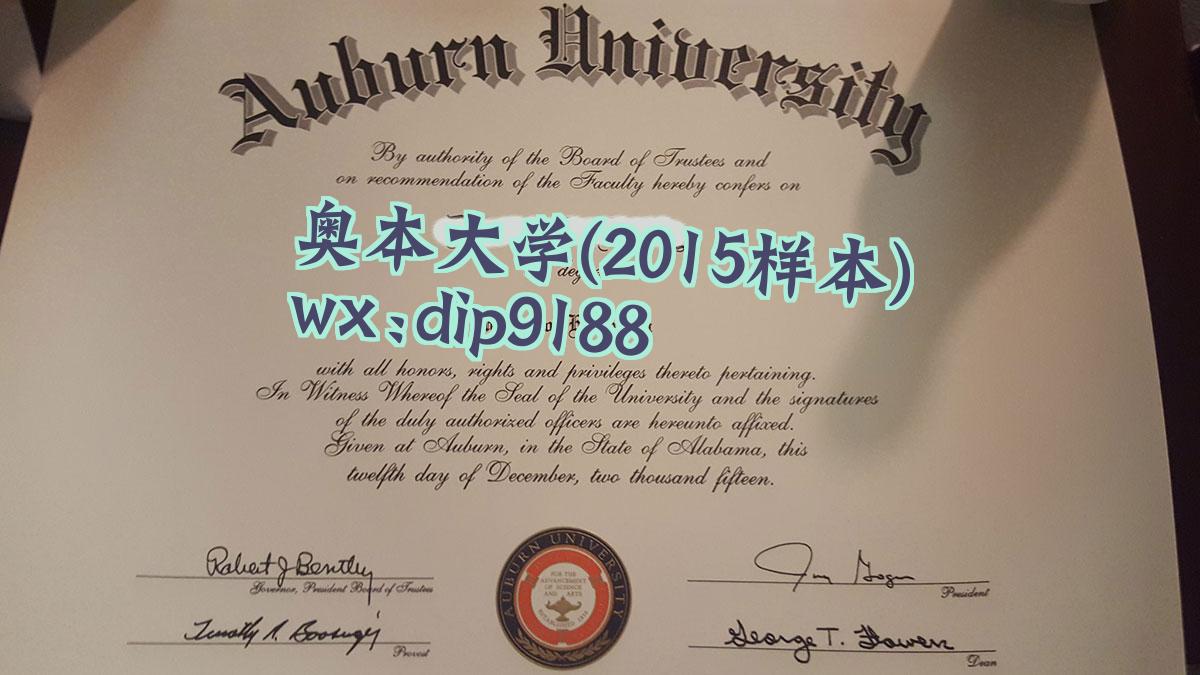 奥本大学学历2015毕业证样本图
