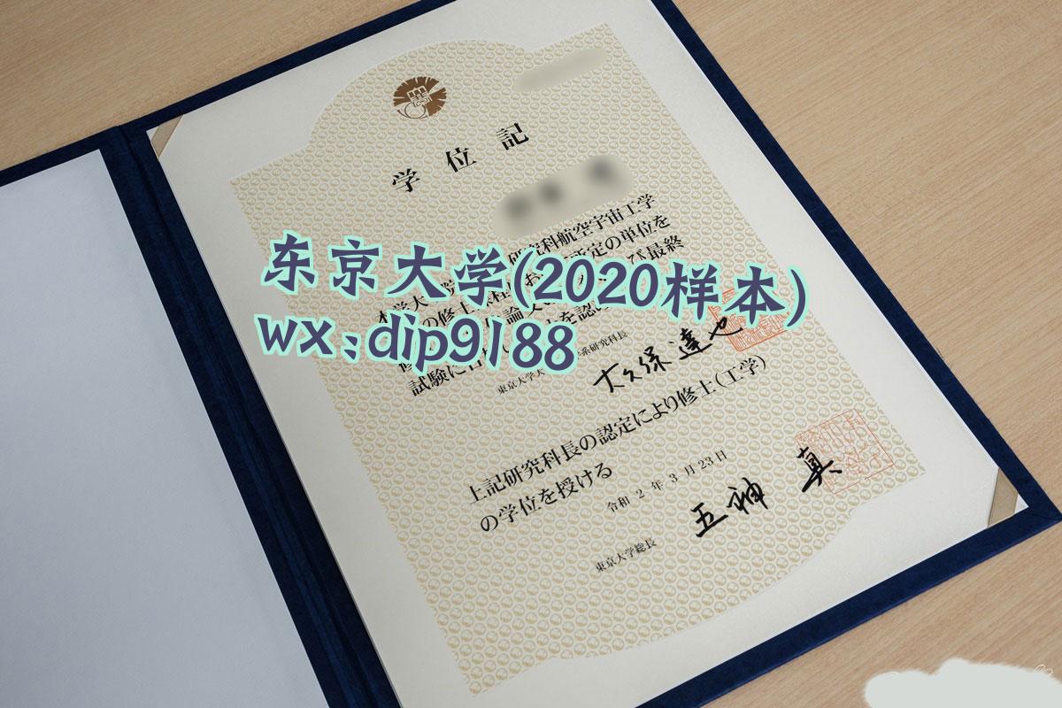 东京大学学历2020毕业证样本图