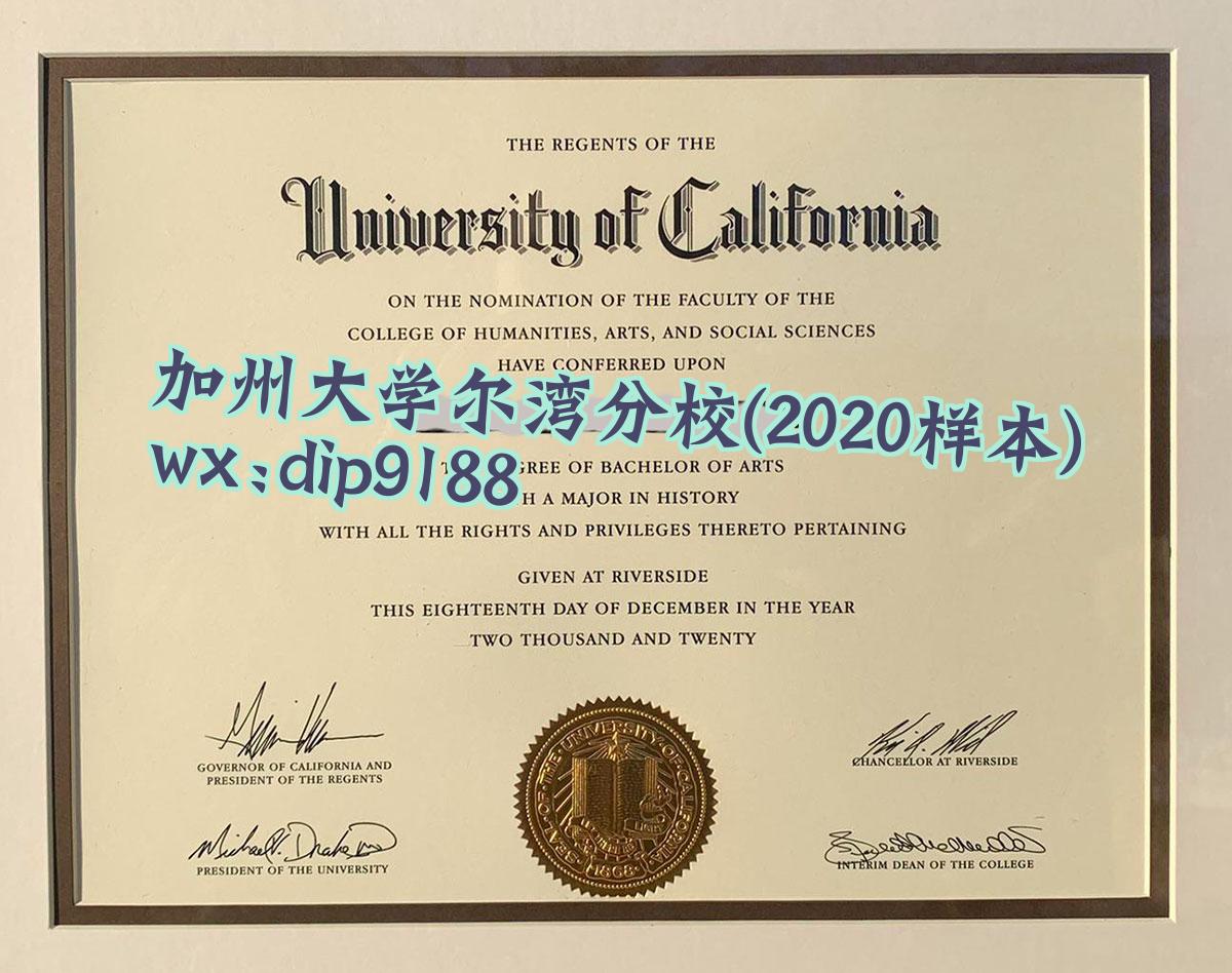 加州大学尔湾分校学历2020毕业证样本图