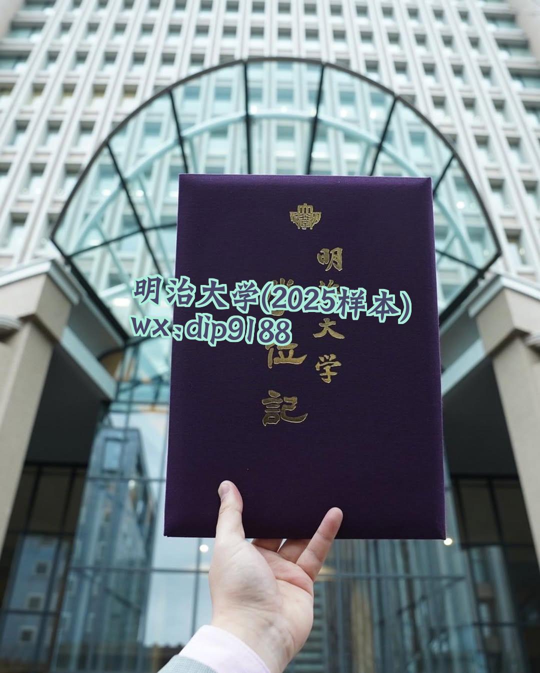明治大学学历2025毕业证样本图