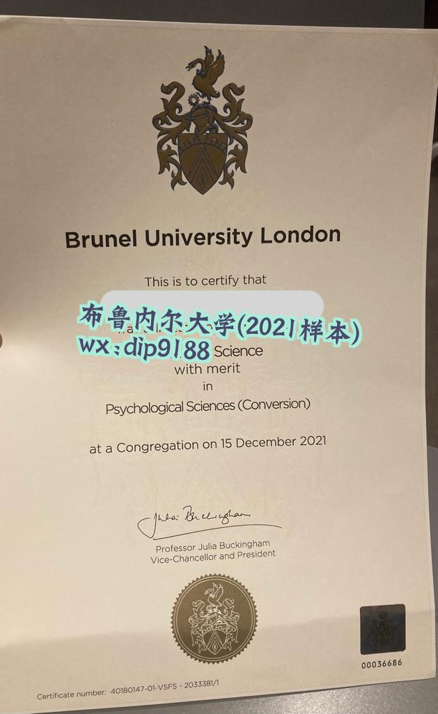 布鲁内尔大学学历2021毕业证样本图