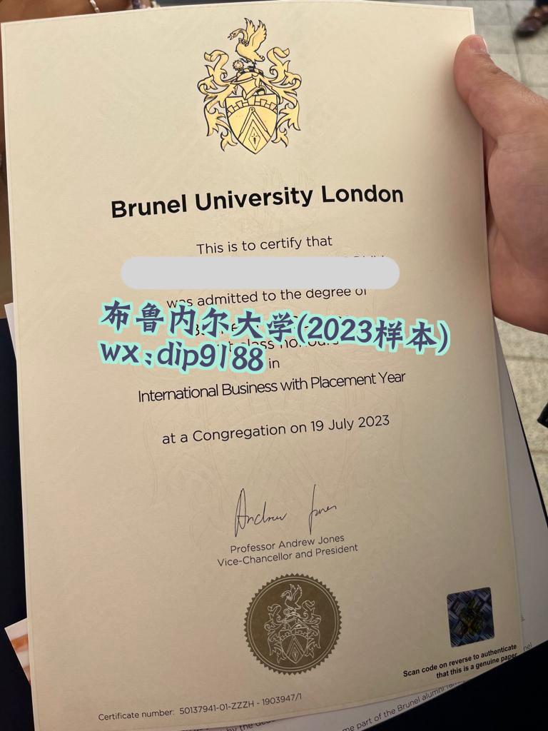 布鲁内尔大学学历2023毕业证样本图