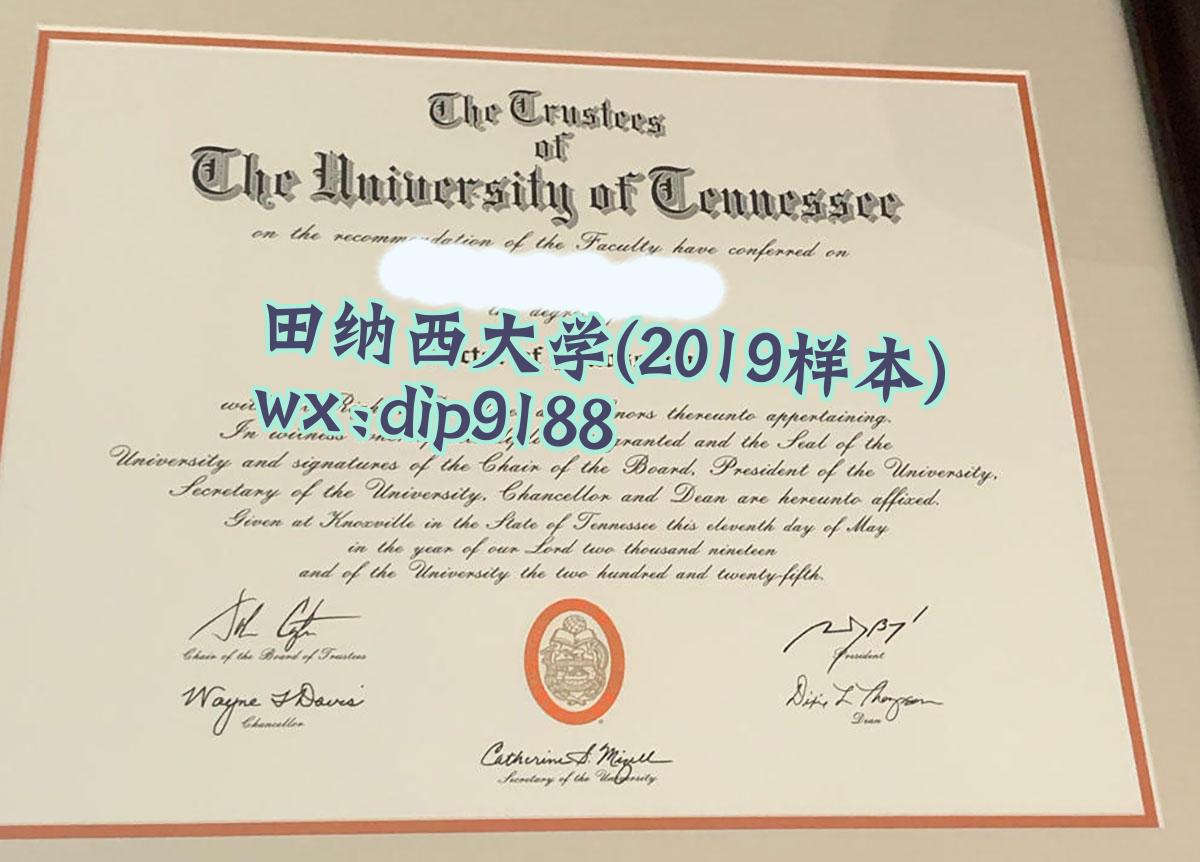 田纳西大学学历2019毕业证样本图