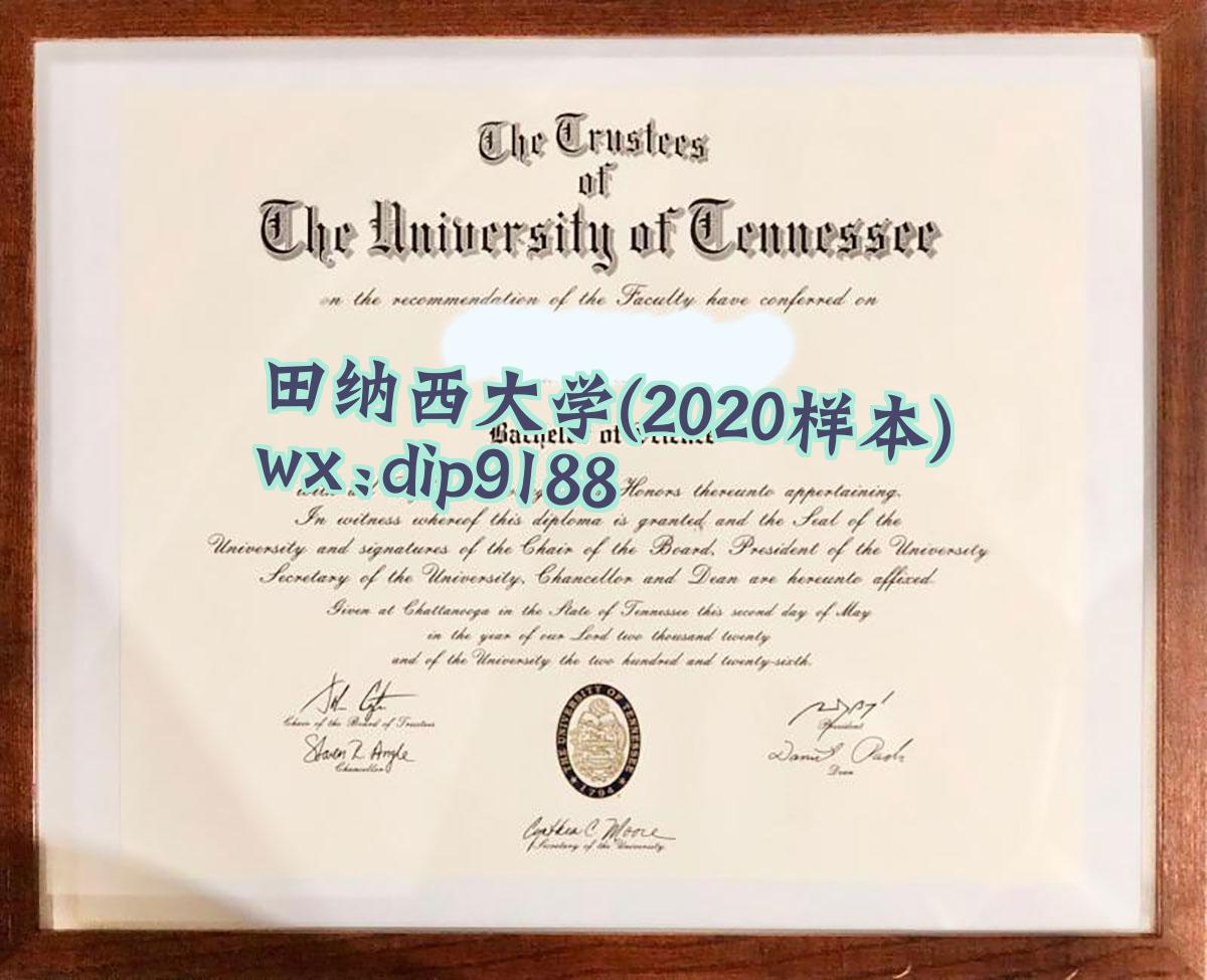 田纳西大学学历2020毕业证样本图