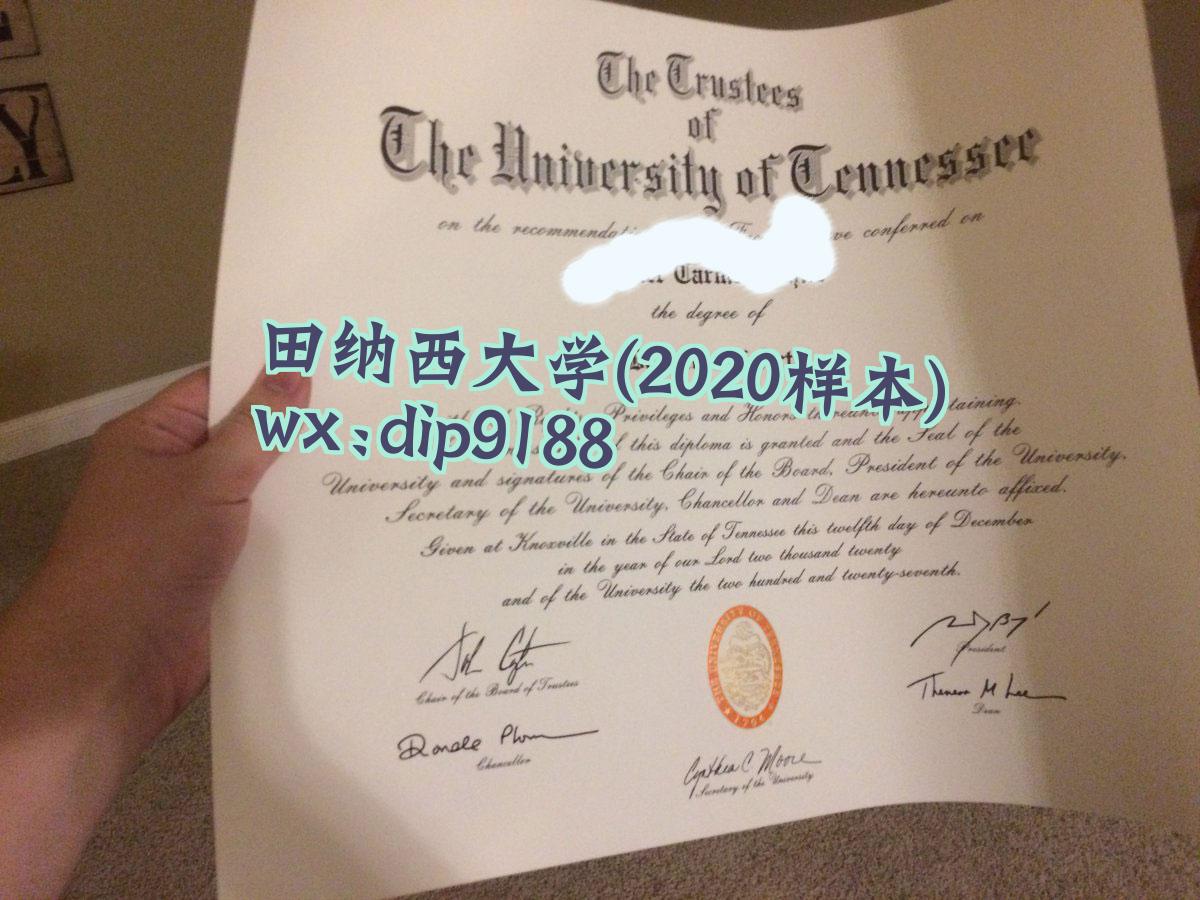 田纳西大学学历2020毕业证样本图