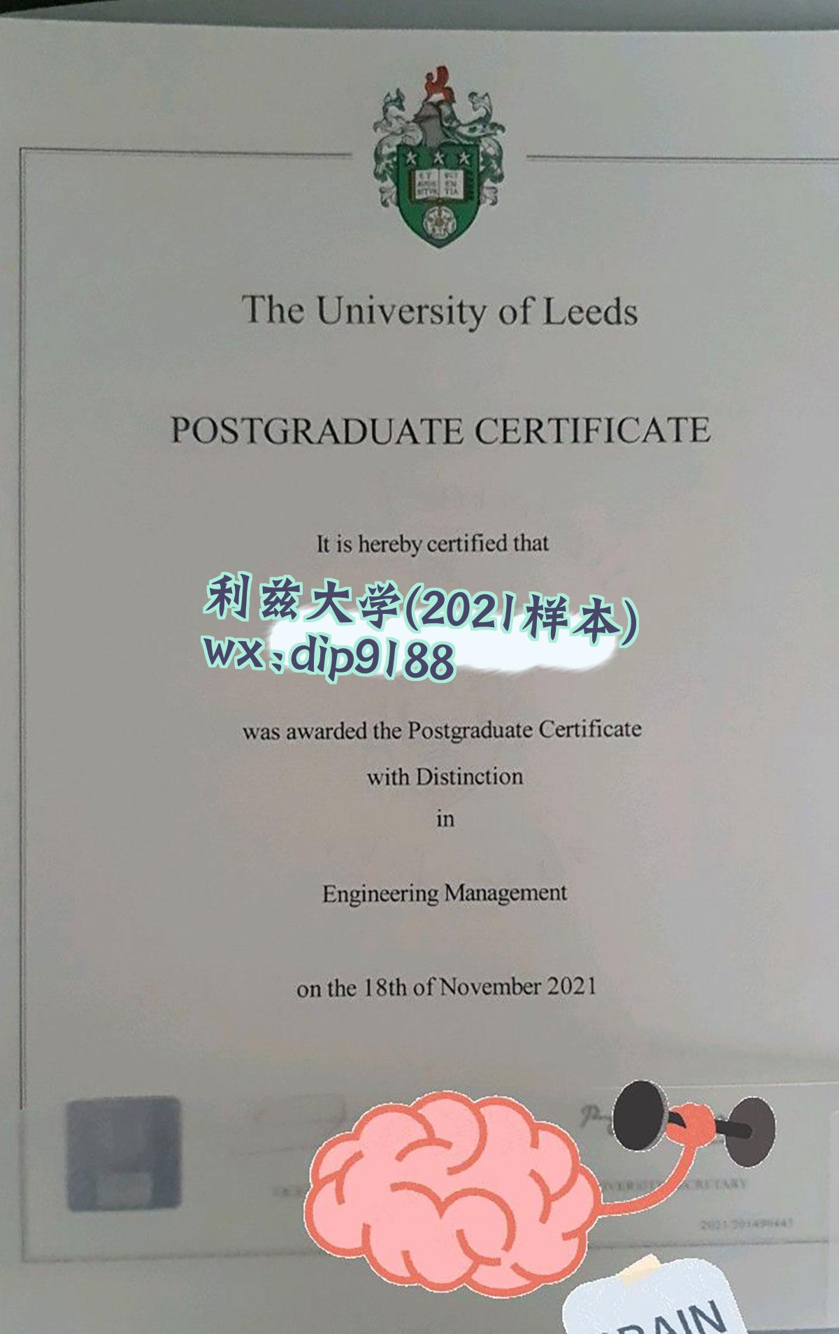 利兹大学学历2021毕业证样本图