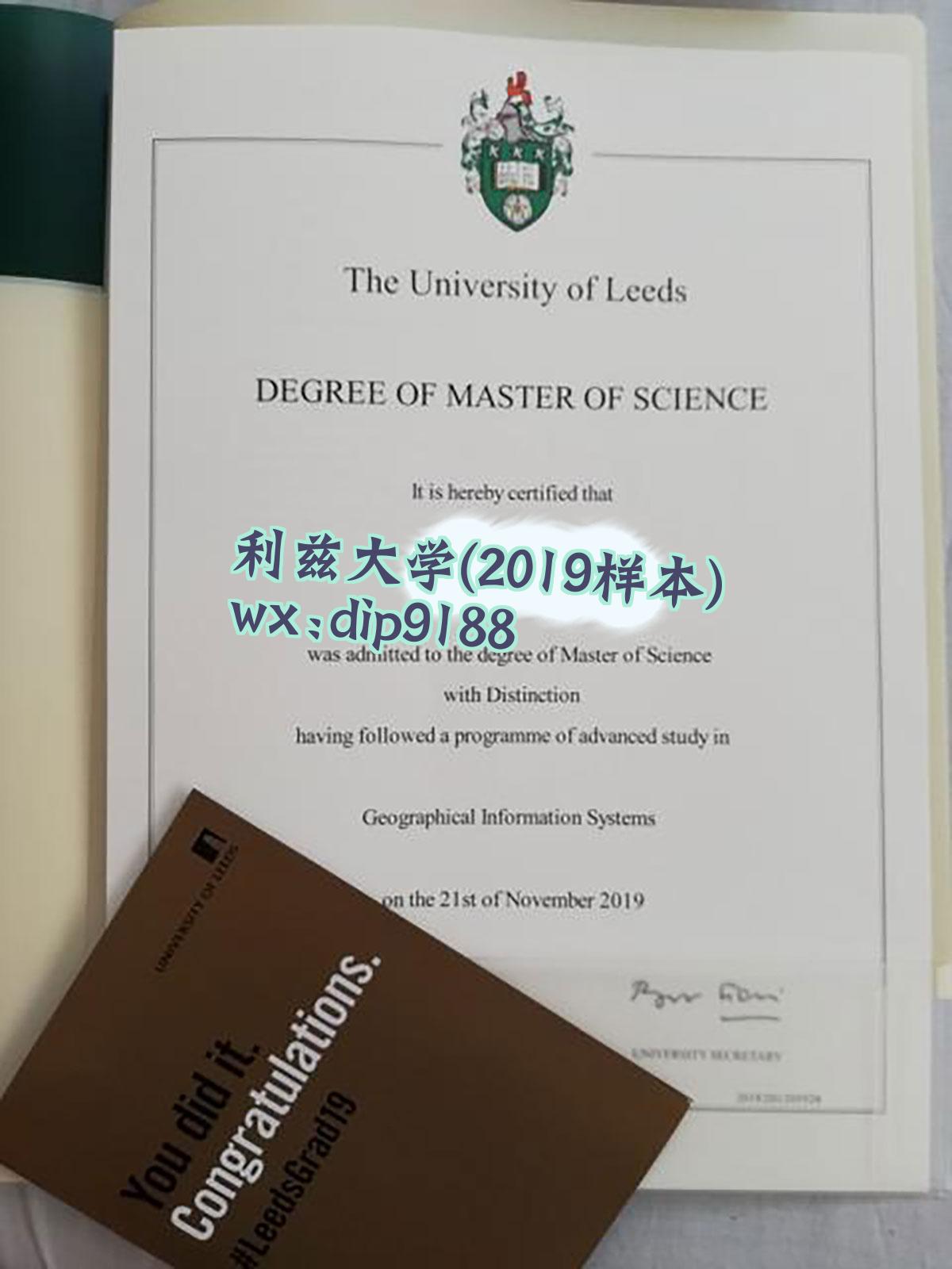 利兹大学学历2019毕业证样本图