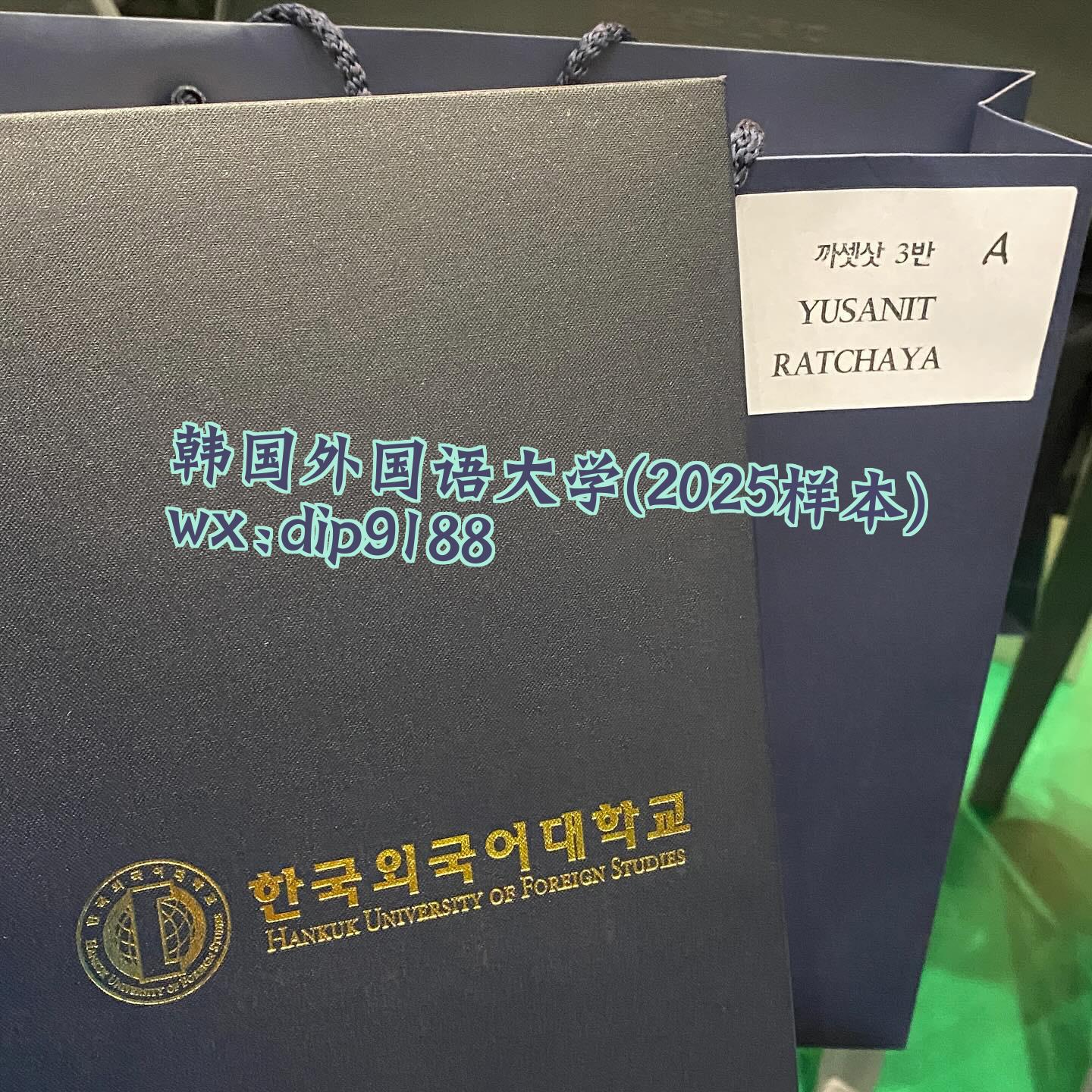 韩国外国语大学学历2025毕业证样本图