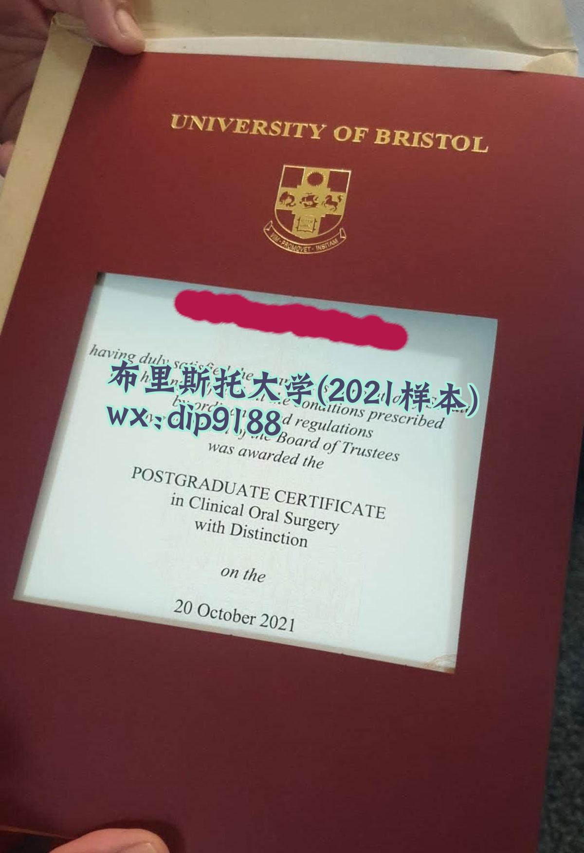 布里斯托大学学历2021毕业证样本图