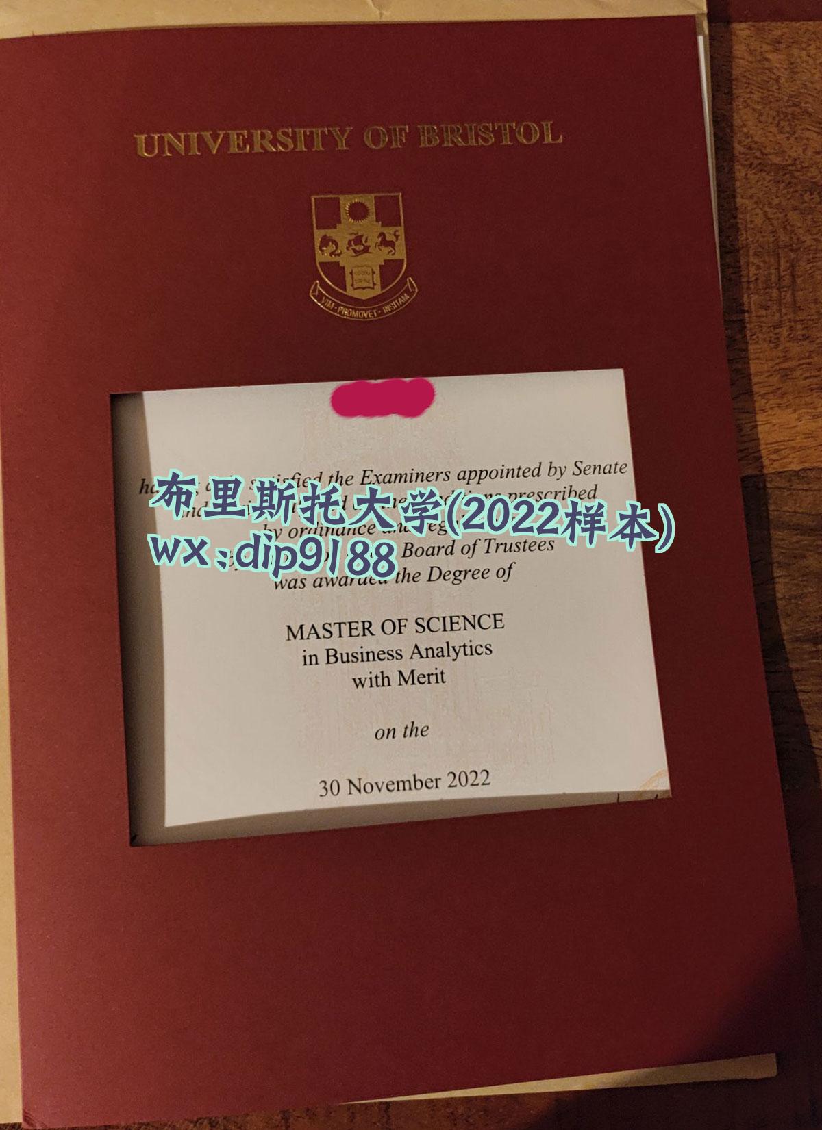 布里斯托大学学历2022毕业证样本图