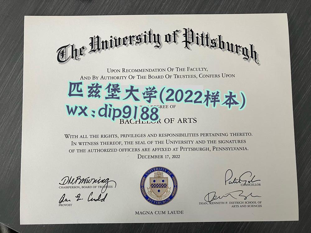 匹兹堡大学学历2022毕业证样本图