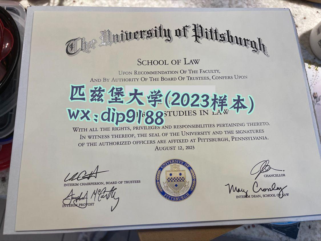 匹兹堡大学学历2023毕业证样本图
