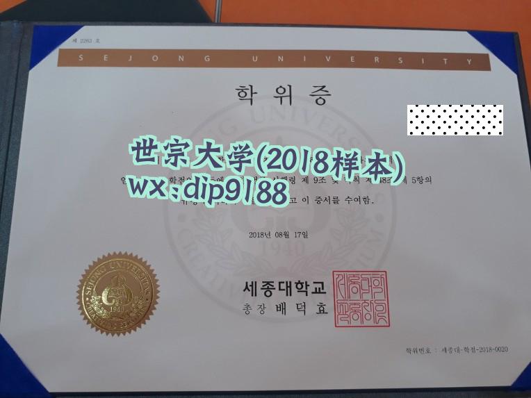世宗大学学历2018毕业证样本图