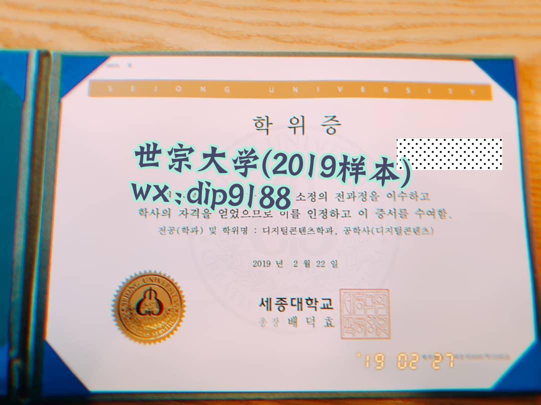 世宗大学学历2019毕业证样本图