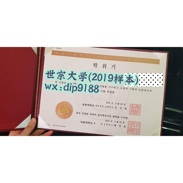 世宗大学学历2019毕业证样本图