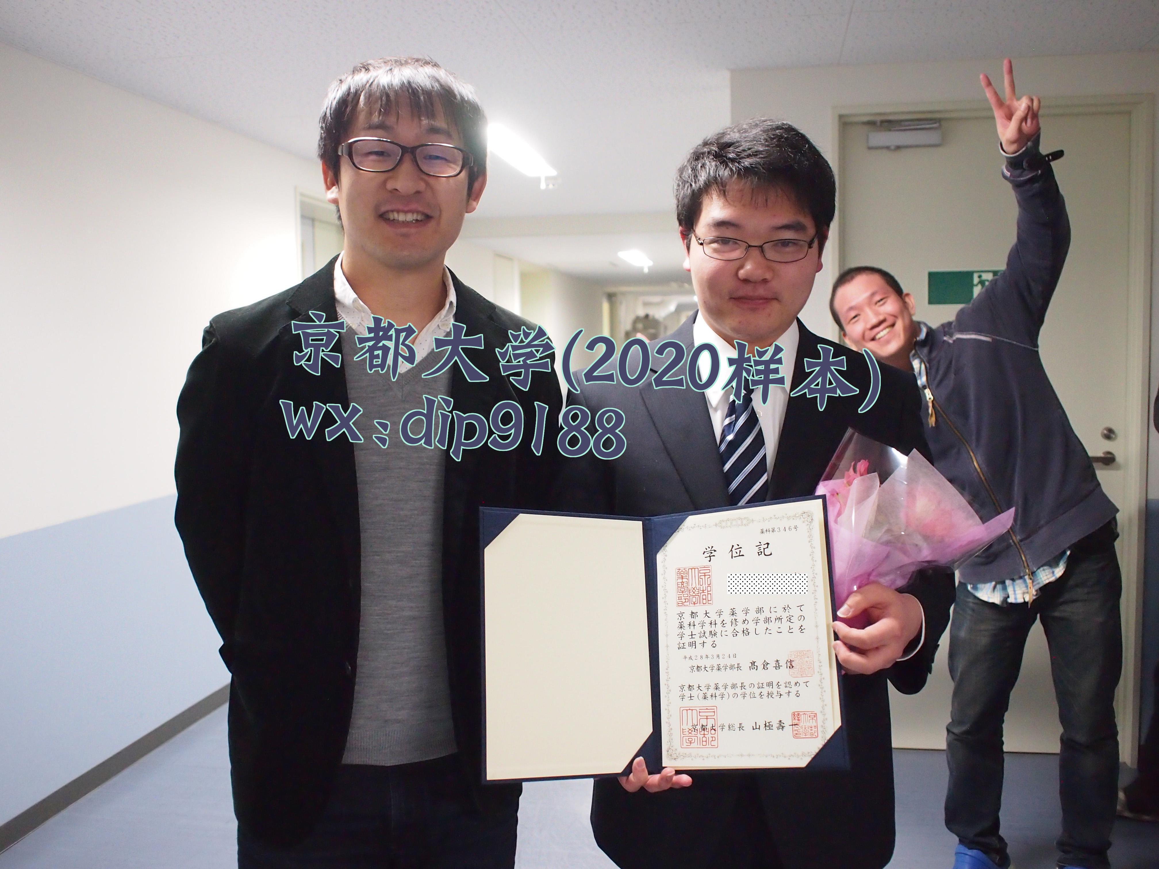 京都大学学历2020毕业证样本图