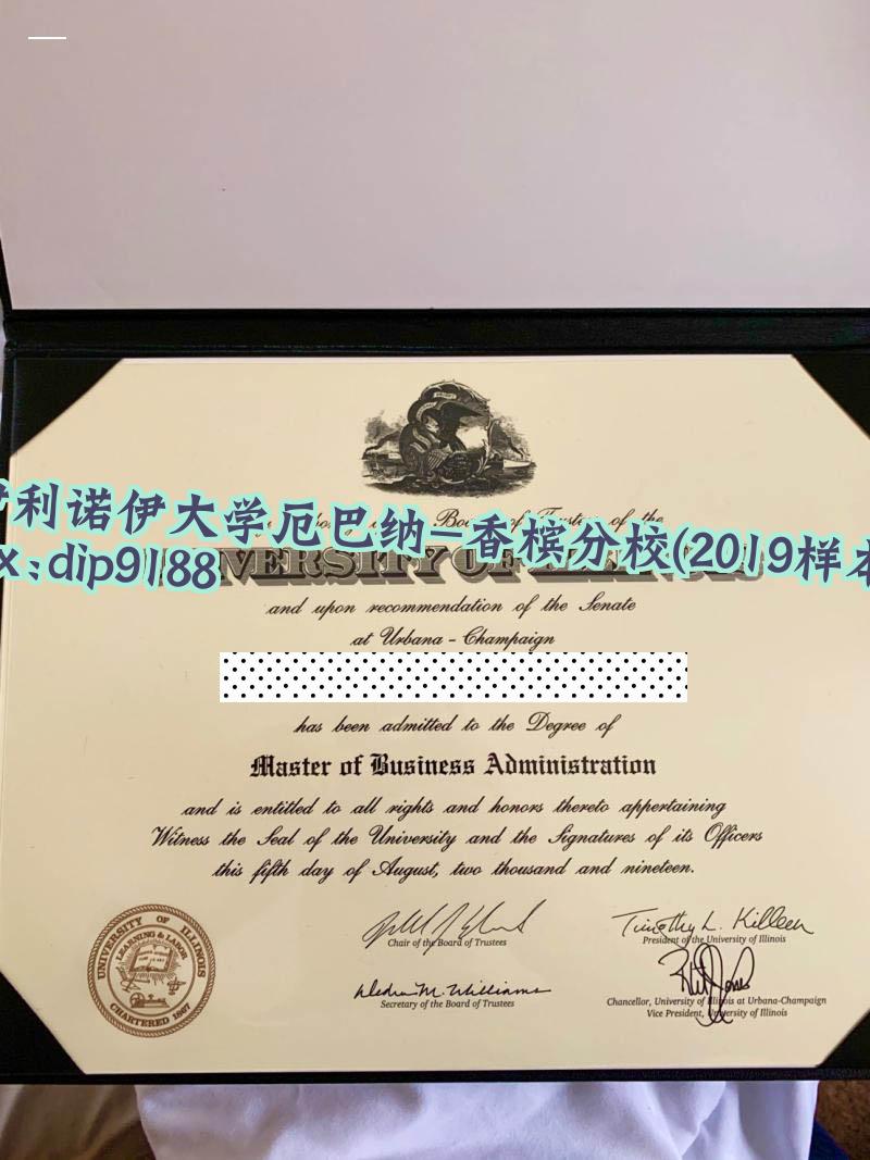 伊利诺伊大学厄巴纳-香槟分校学历2019毕业证样本图