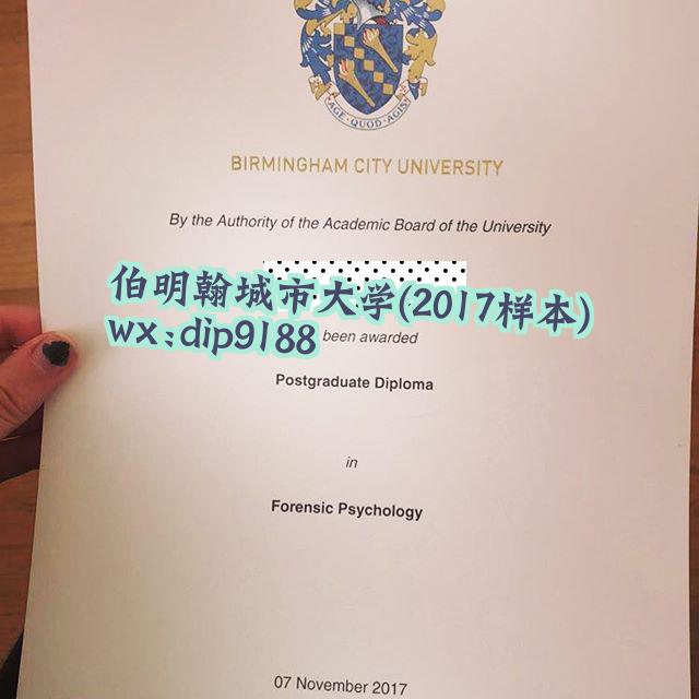 伯明翰城市大学学历2017毕业证样本图