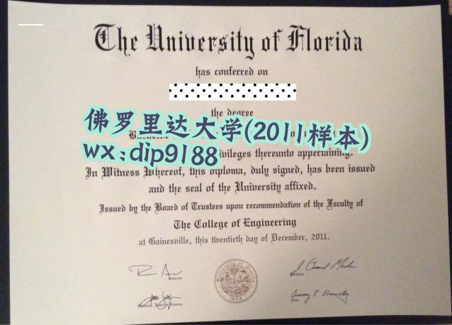 佛罗里达大学学历2011毕业证样本图