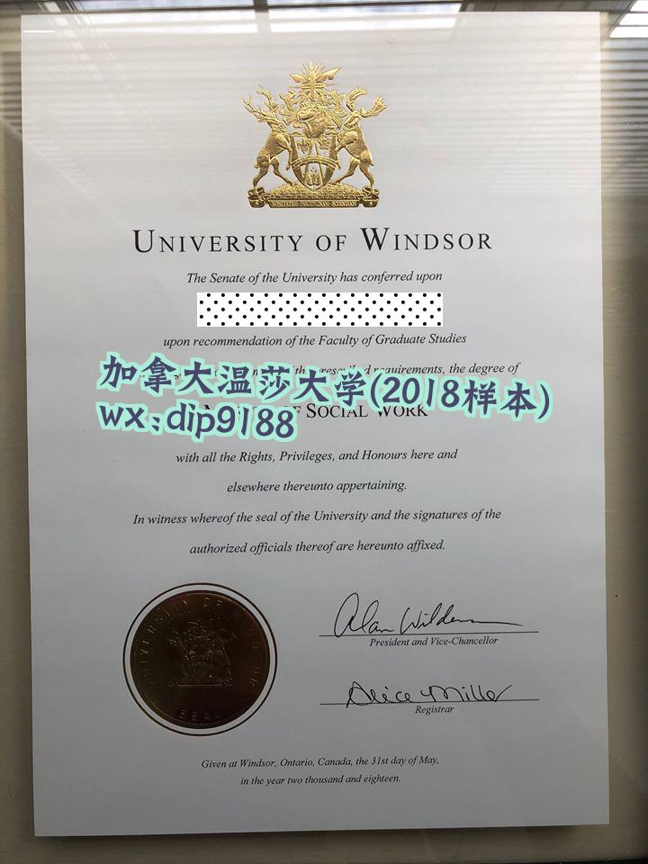 加拿大温莎大学学历2018毕业证样本图