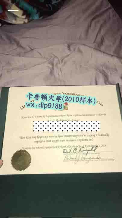 卡普顿大学学历2010毕业证样本图