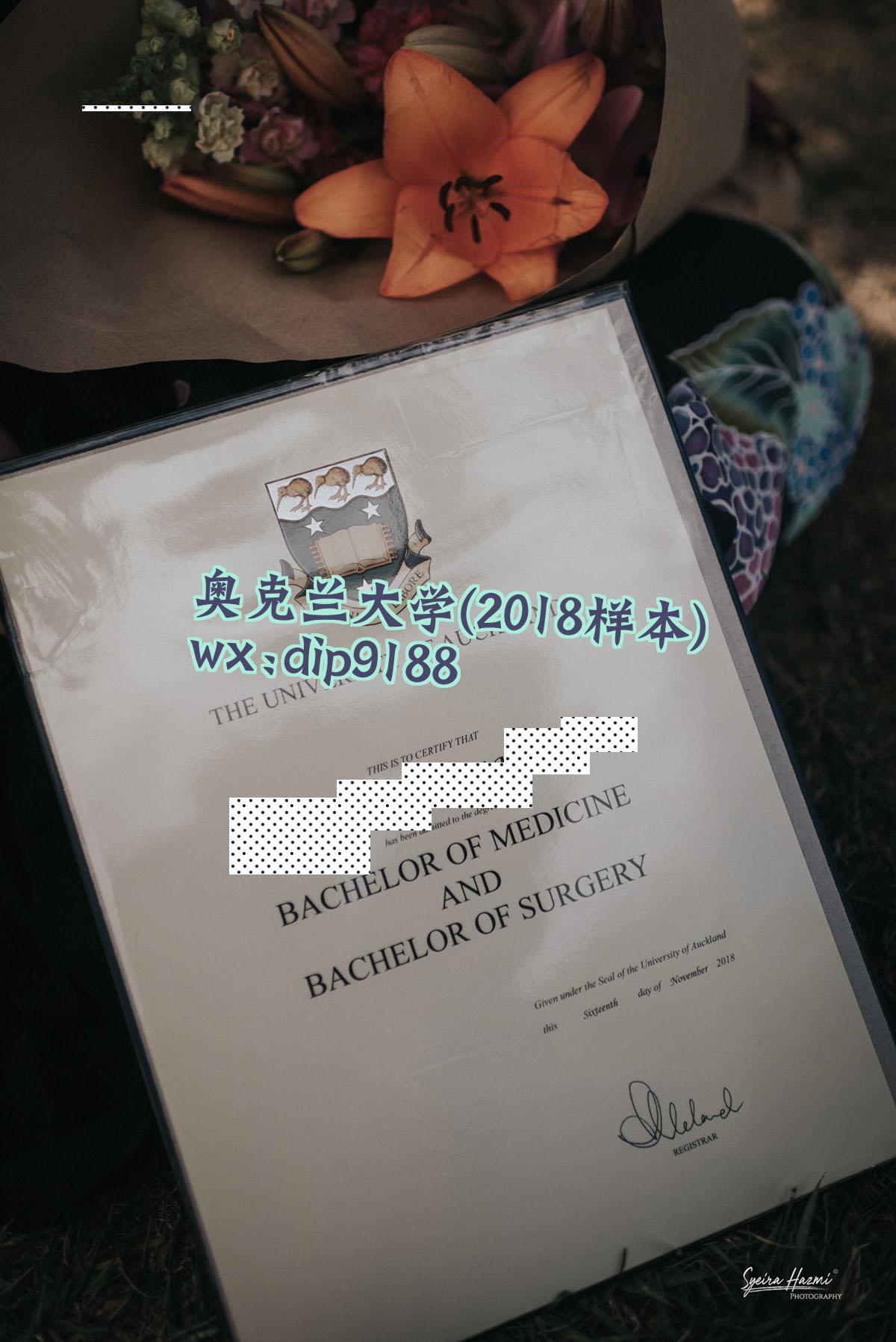 奥克兰大学学历2018毕业证样本图