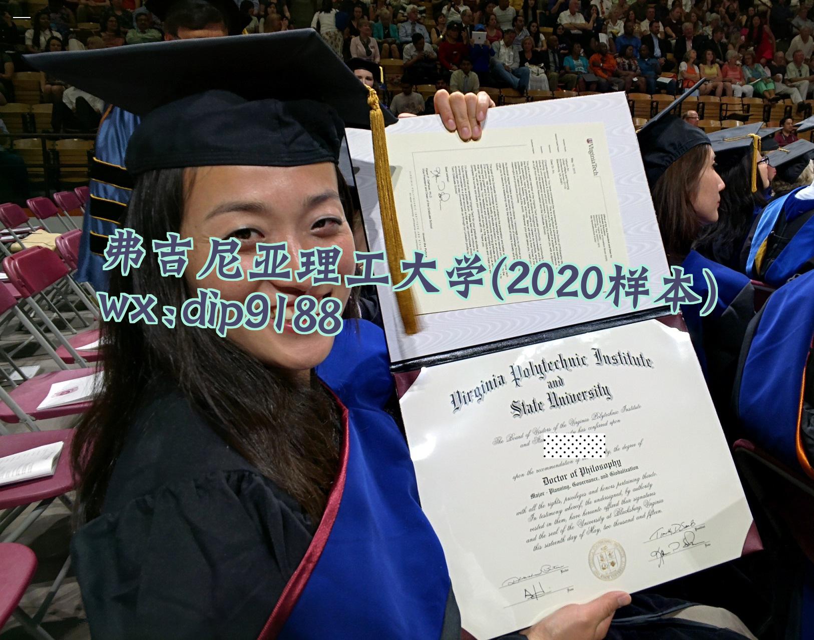 弗吉尼亚理工大学学历2020毕业证样本图