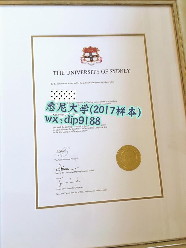 悉尼大学学历2017毕业证样本图