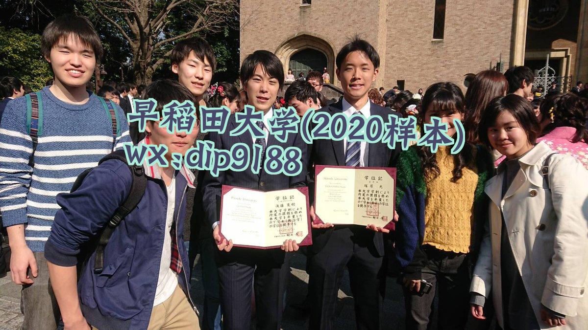 早稻田大学学历2020毕业证样本图