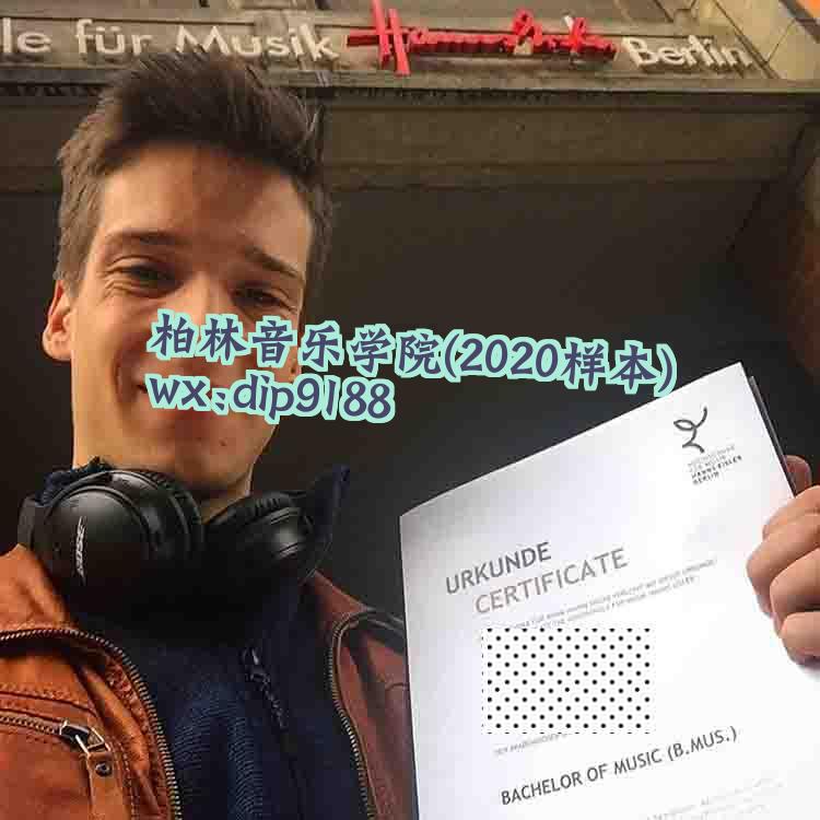 柏林音乐学院学历2020毕业证样本图