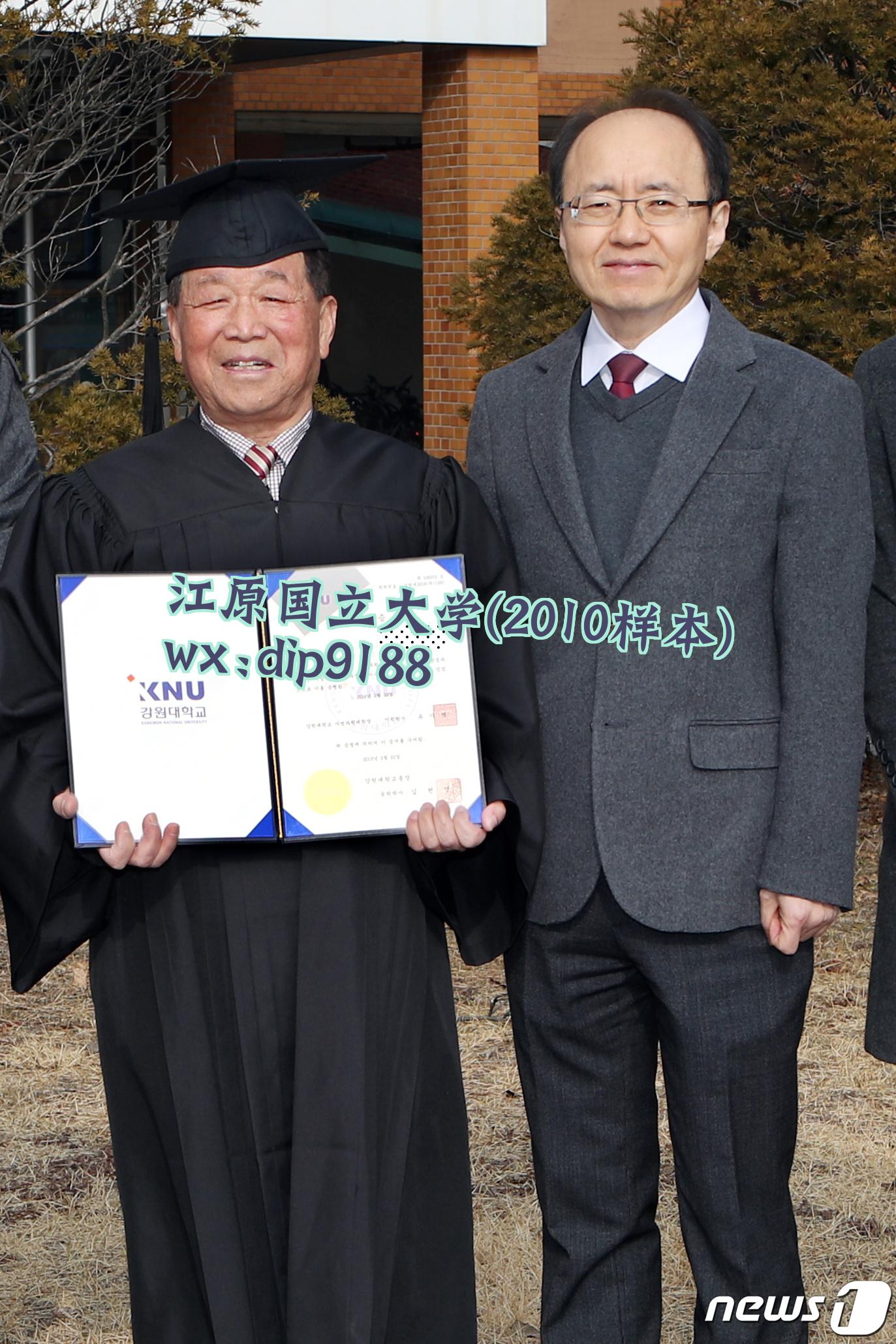 江原国立大学学历2010毕业证样本图片