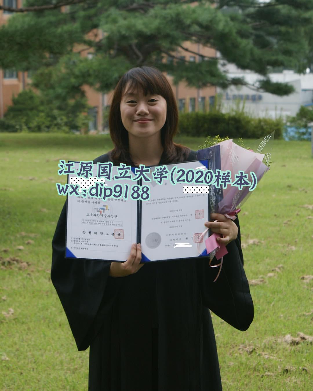 江原国立大学学历2020毕业证样本图