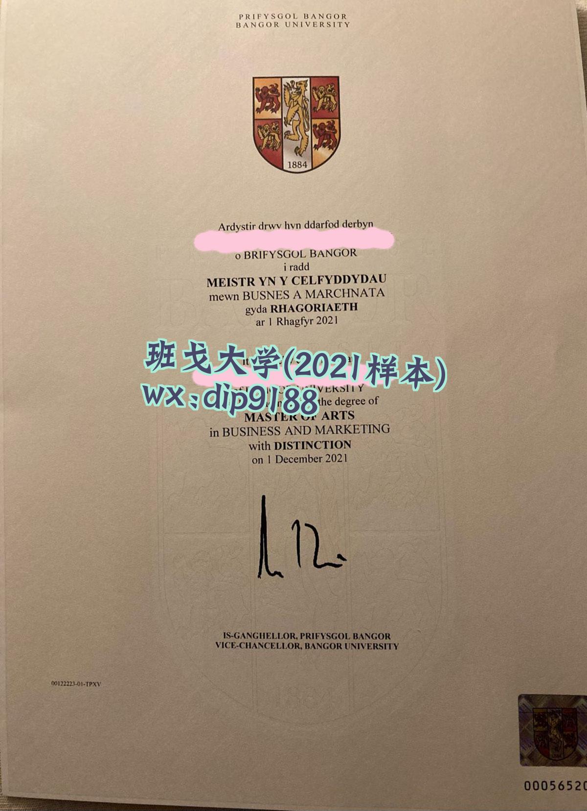 班戈大学学历2021毕业证样本图